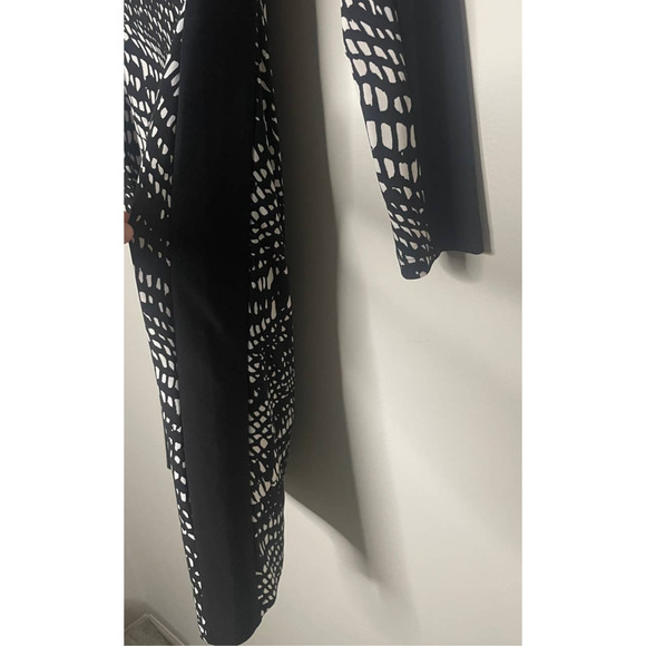 Lauren Ralph Lauren Womens Classic Colorblock Long Sleeve Dress Ruching - Picture 6 of 10